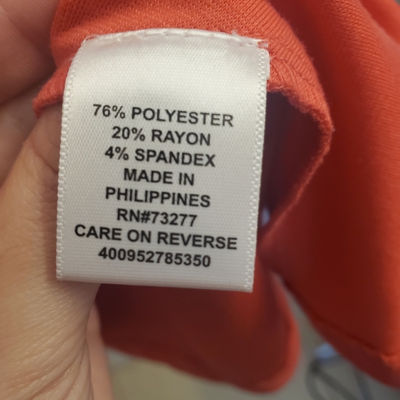 Elle Coral Color Dress - Picture 6 of 7